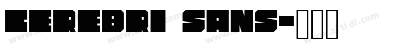 CEREBRI SANS字体转换